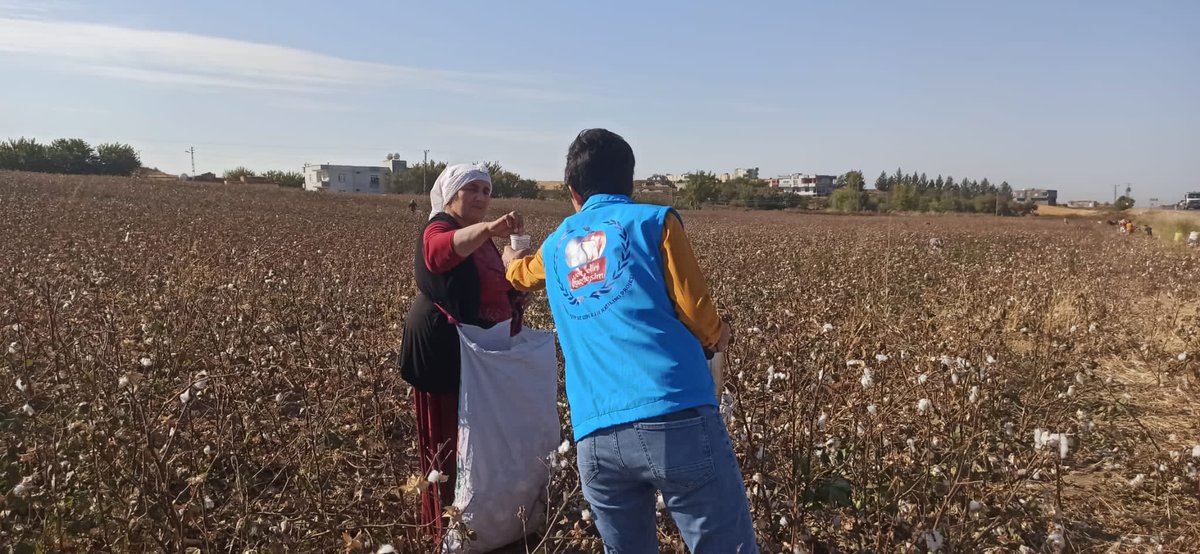 GSB_BismilGM's tweet photo. 🥰Manzaramız çocuk gülüşü,
Yolumuz onların ayak izleri...❤️

📍Bismil ilçemizde, 🧶pamuk tarlasında çalışan ailelerimize yürekleri kadar sıcacık çay ikram edip,  harçlıklarıyla top almayı hayal eden miniğimizin hayalini gerçekleştirmek tabi ki bizim işimiz..💞 https://t.co/tEuj1Yyxli