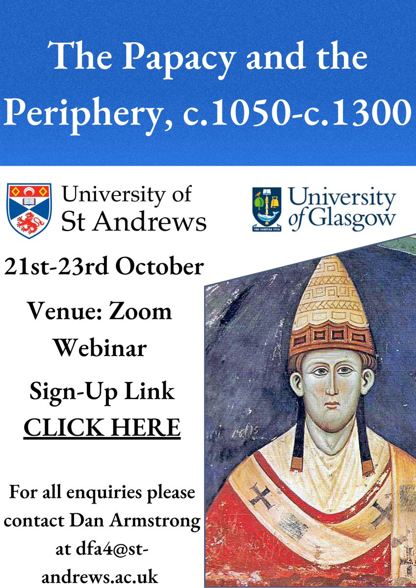 Institute of Legal and Constitutional Research (@ilcrsta) on Twitter photo The recordings from the #PapacyandPeriphery conference, organised by <a href="/CallumAJamieson/">Callum Jamieson</a> and <a href="/historydan1066/">Dan Armstrong</a>, are available on our website for the next month: ilcr.wp.st-andrews.ac.uk/media/recordin…
For the passwords to access them please email Dan: dfa4@st-andrews.ac.uk
#medievaltwitter The recordings from the #PapacyandPeriphery conference, organised by <a href="/CallumAJamieson/">Callum Jamieson</a> and <a href="/historydan1066/">Dan Armstrong</a>, are available on our website for the next month: ilcr.wp.st-andrews.ac.uk/media/recordin…
For the passwords to access them please email Dan: dfa4@st-andrews.ac.uk
#medievaltwitter