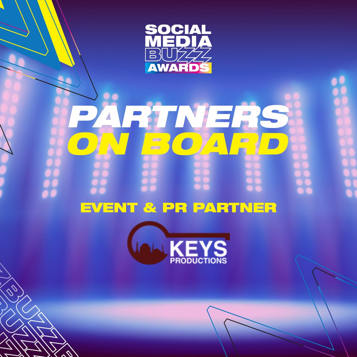 smbawards's tweet photo. We are ecstatic to partner up with Keys Productions! Their dynamic experience in the industry enables us to reach out to you and make Social Media Buzz Awards all the more exciting. Here’s to Buzzing together! 

#SMBA #EventsAndPRPartner #BuzzingTogether #KeysProductions https://t.co/bu2edLb8U0