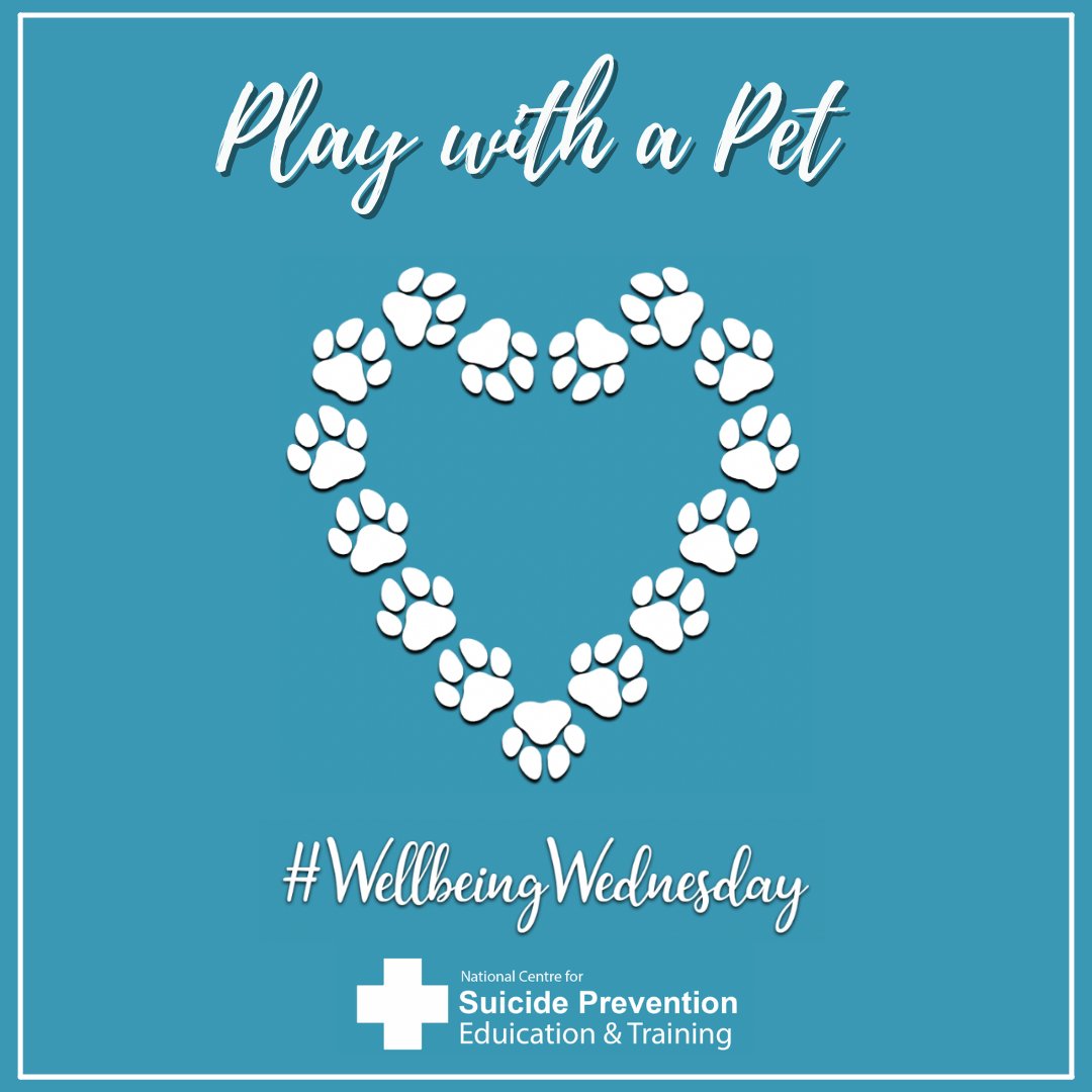 🐾  #WellbeingWednesday again already? 

This week, try and take just 5-10 minutes and spend some time with your pet, be it playing or taking them out for a walk. Pics welcome! 🐶🐱  

#mentalhealth #selfcare #mindfulness