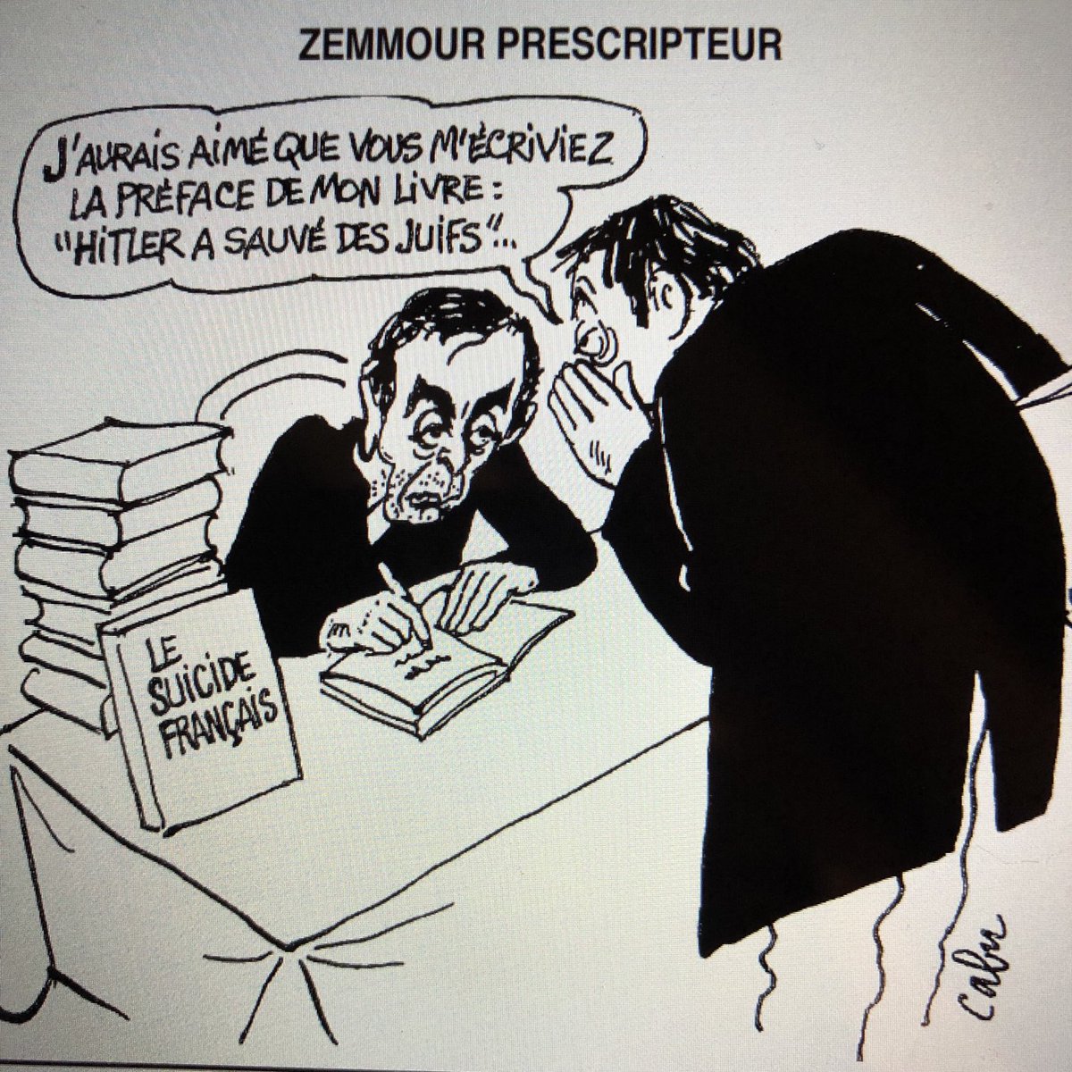SergeDoucet3's tweet photo. Zemmour prescripteur(Cabu,Le Canard Enchaîné)😳 https://t.co/g7QXs5cyJ9