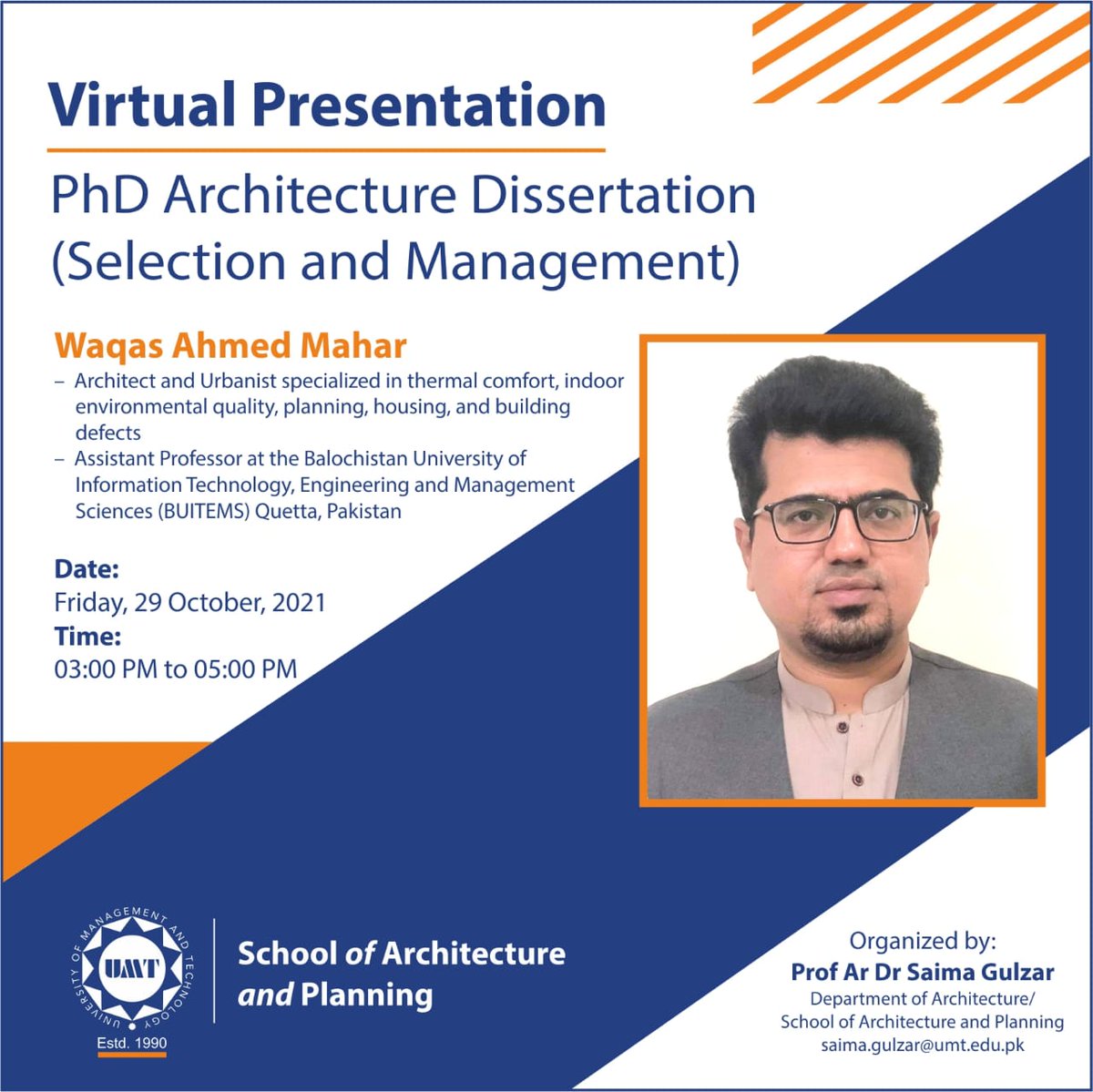 umt_sap's tweet photo. #myumt #UMT #education #edu #architecture #lahore #umtmyfirstchoice #phd #hec #PCATP #sap #pakistan #international #follow4followback #followｍe #fineart #trendingnow #trending #trend
@umtofficial @umt_crp https://t.co/bUrmAdQf91