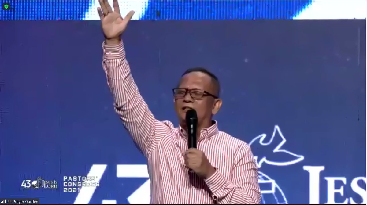 kkbprayergarden's tweet photo. "With or without the virus, tuloy ang pagsamba at paglilingkod natin sa Diyos." -Ptr. Joey Crisostomo 
#JIL43PastorsCongress 
#Day2 @ptrjoey @KKBmovement @JILWorldwide https://t.co/fmAUVK9W8c