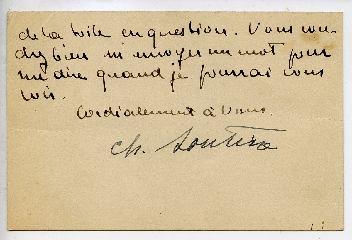 Gimpel Fils continues a series of letters from the archives, this week with a letter from Chaïm Soutine (1893 - 1943) to René Gimpel.

Read more...
facebook.com/GimpelFilsLTD