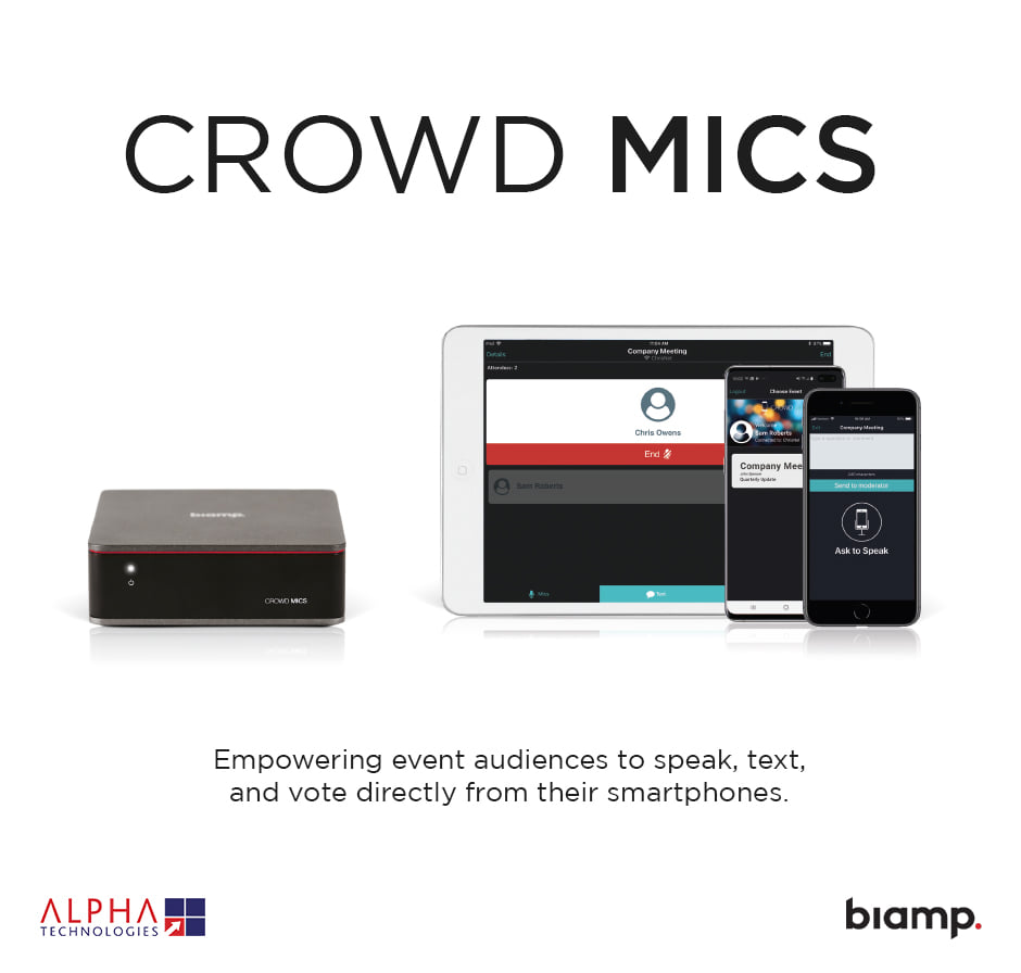 AlphaTechSA's tweet photo. ENGAGE YOUR AUDIENCE!
Biamp Crowd Mics creates memorable and FUN experiences that increase engagement and excitement.
#AlphaSA
#CrowdMics
#Biamp
#Empowering
#Smartphone
#Audiovisual
@Biamp https://t.co/DBYyuTPprH