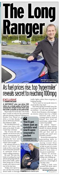 Hook News (@hooknewspress) on Twitter photo A hundred miles on a single gallon of petrol?! It can be done. We spoke to world record hypermiler Kevin Booker to find out how…mirror.co.uk/money/househol… A hundred miles on a single gallon of petrol?! It can be done. We spoke to world record hypermiler Kevin Booker to find out how…mirror.co.uk/money/househol…