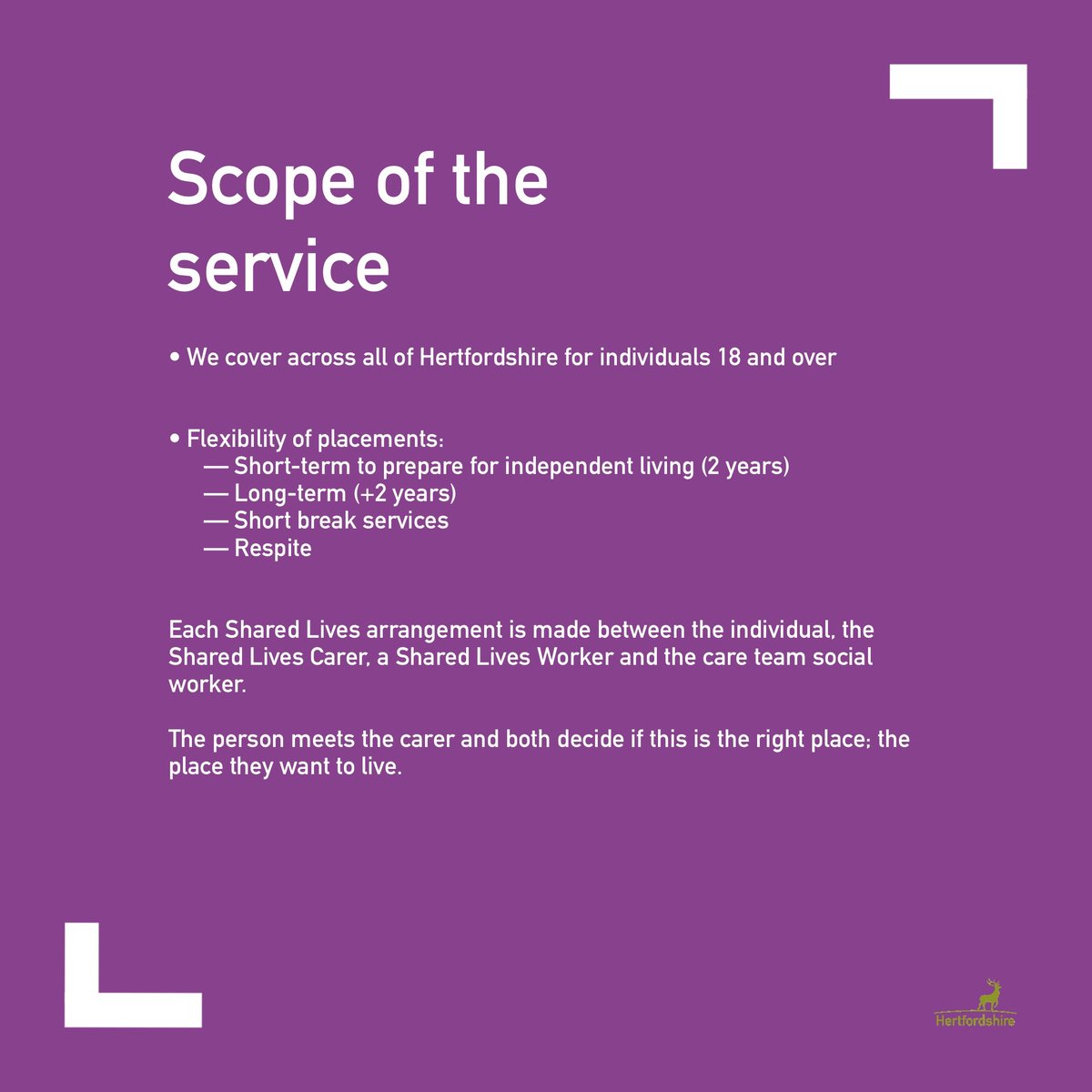 SLHertfordshire's tweet photo. We understand those of you who have only recently found us may not know what it is @SLHertfordshire does...so we've put this together to give you a quick overview 😊💜 #bettershared #sharedlives #sharedlivesplus https://t.co/ZOcBq8c8Zx