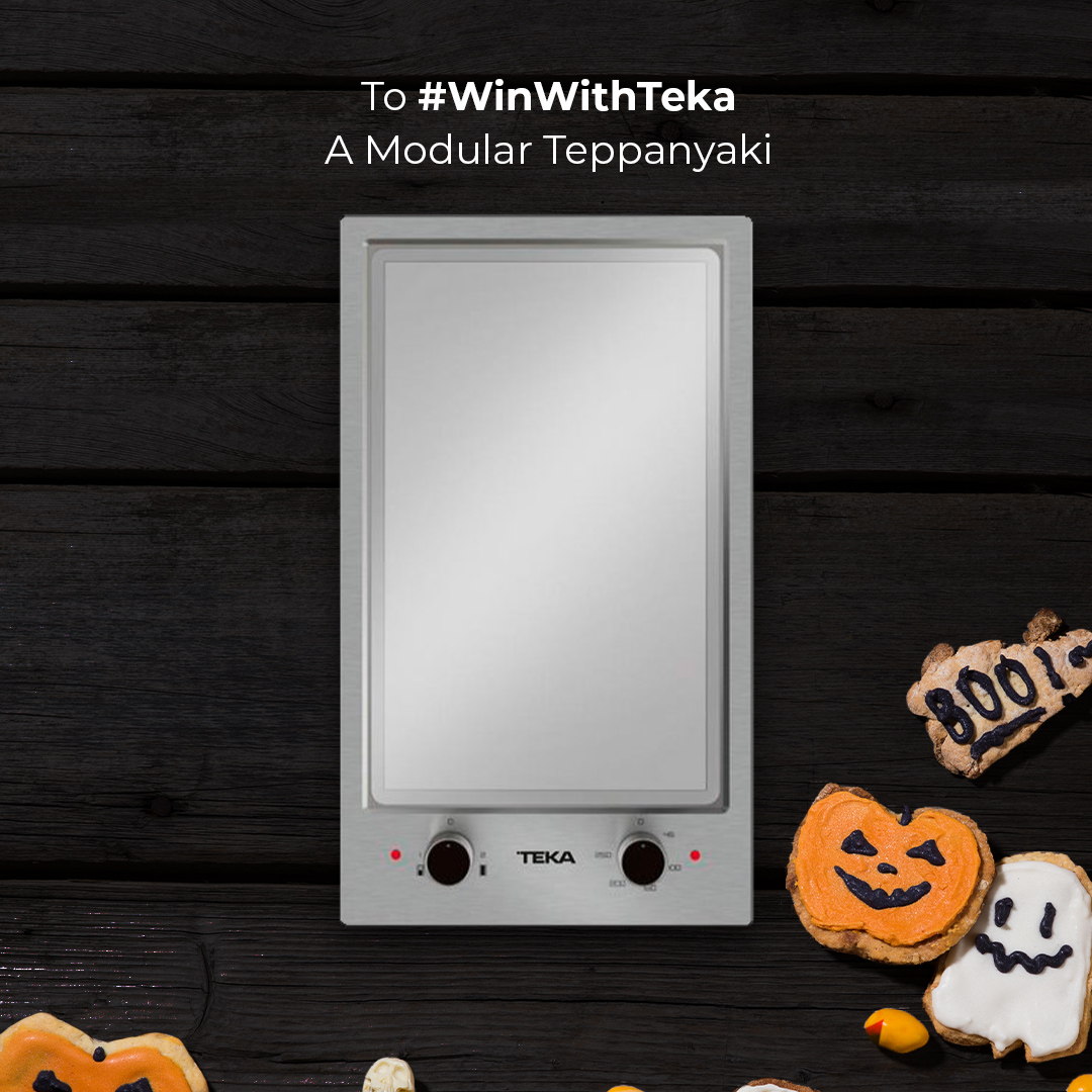 TekaUAE's tweet photo. Go over your recipe book and play to #WinWithTeka. Comment a creepy Halloween recipe to take home a fabulous Modular Teppanyaki 🎃​

راجع كتاب وصفات الطبخ الخاص بك والعب للفوز مع تيكا. قم بالتعليق بوصفة هالوين مُخيفة لتحظى بفرصة ربح موقد معياري رائع لطبق التيبانياكي 🎃 https://t.co/OITRdprEU7