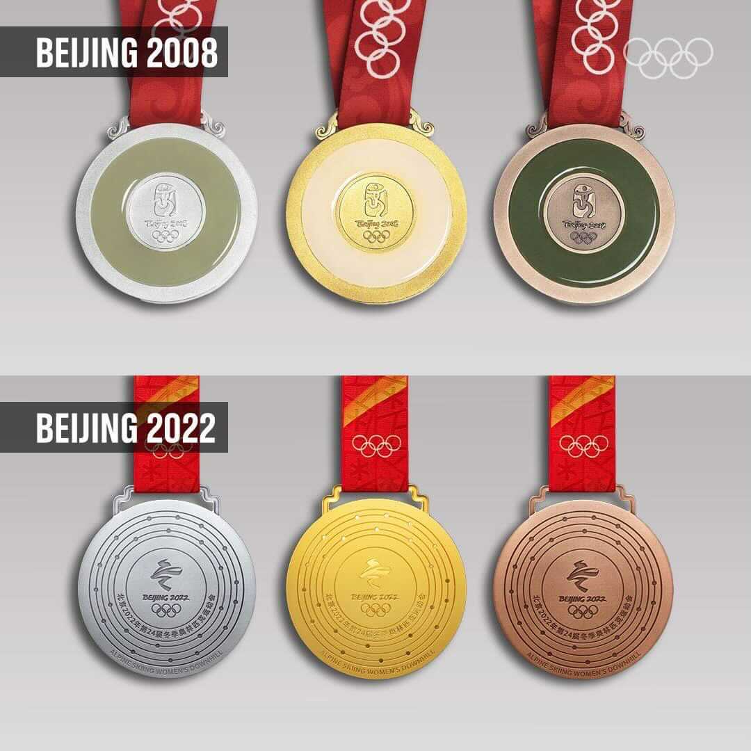 Beijing 2022: Divulgados os desenhos das medalhas para Jogos