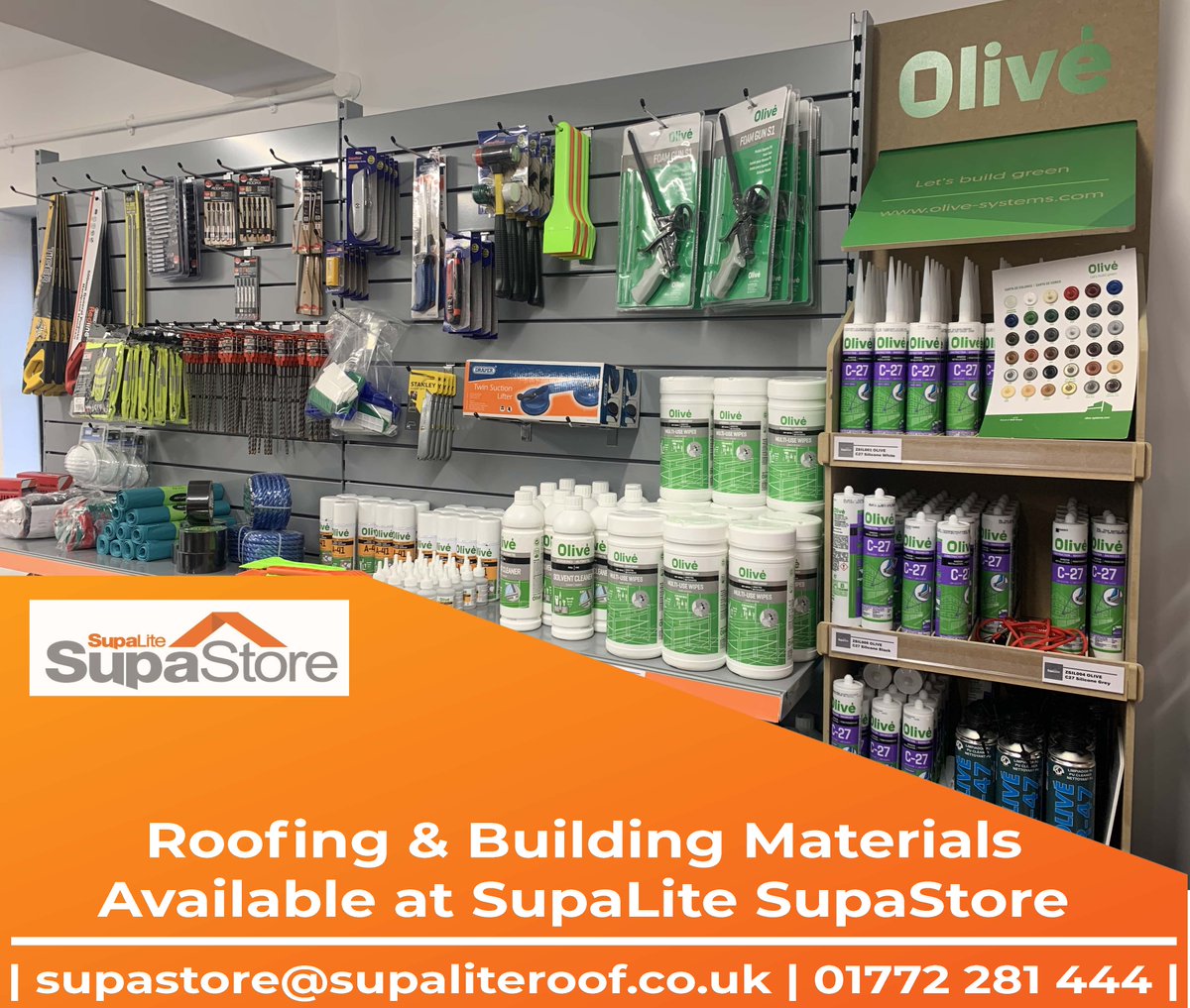 We have a whole host of different materials available at SupaStore. Come and visit us at 493-494 Holly Place, Preston, PR5 8AX. 🧡