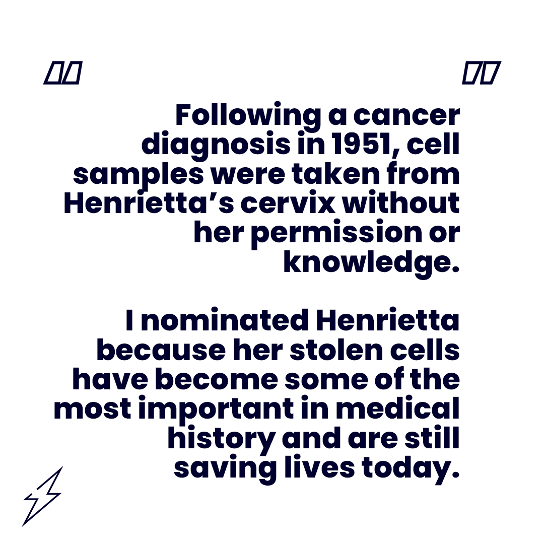 electrichouseuk's tweet photo. 🌎Our final Black History Month icon is Henrietta Lacks.

Henrietta's story highlights the racial inequalities that exist within the healthcare industry in particular.

Find out more about Black History Month 2021 here https://t.co/c3avAPwTu8 https://t.co/1jRkMmDrre