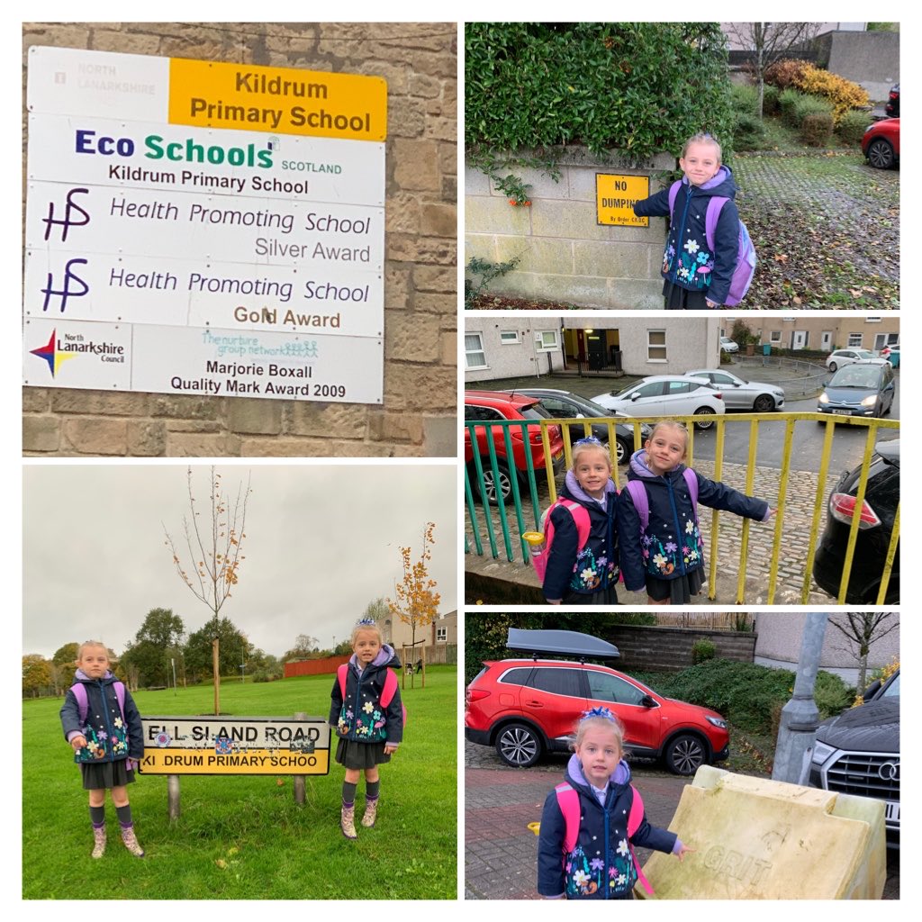 ChannelleF's tweet image. ⁦@NLActiveSchools⁩ ⁦@kildrum_ps⁩ ⁦@Berginator⁩ #walktherainbow - Bailey and Beau spotted the following yellow things on way to school today x