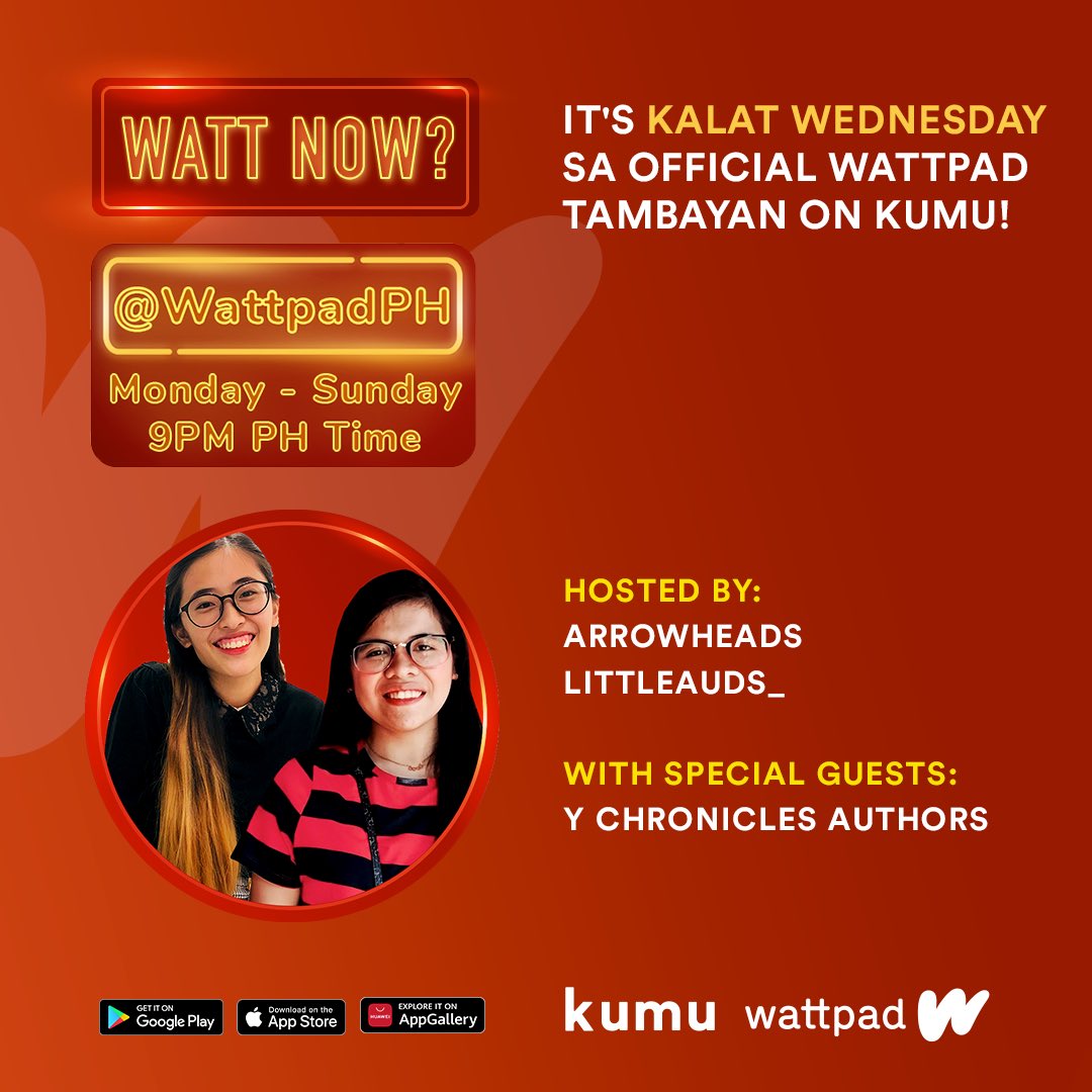 littleauds_'s tweet photo. Kailan kaya ang next update ng #YChronicles? Gusto niyo ba malaman or may mga tanong ba kayo sa kanila? #AskMNR
Join @arrowheadswp and I sa last? kalat wednesday on kumu at 9PM with @nayiiiiin @cappuchienooo @ulaaaann!
See you later!!
πhttps://t.co/MOvAGSXQvd
#WattpadOnKumu https://t.co/HoW0KvBg2g