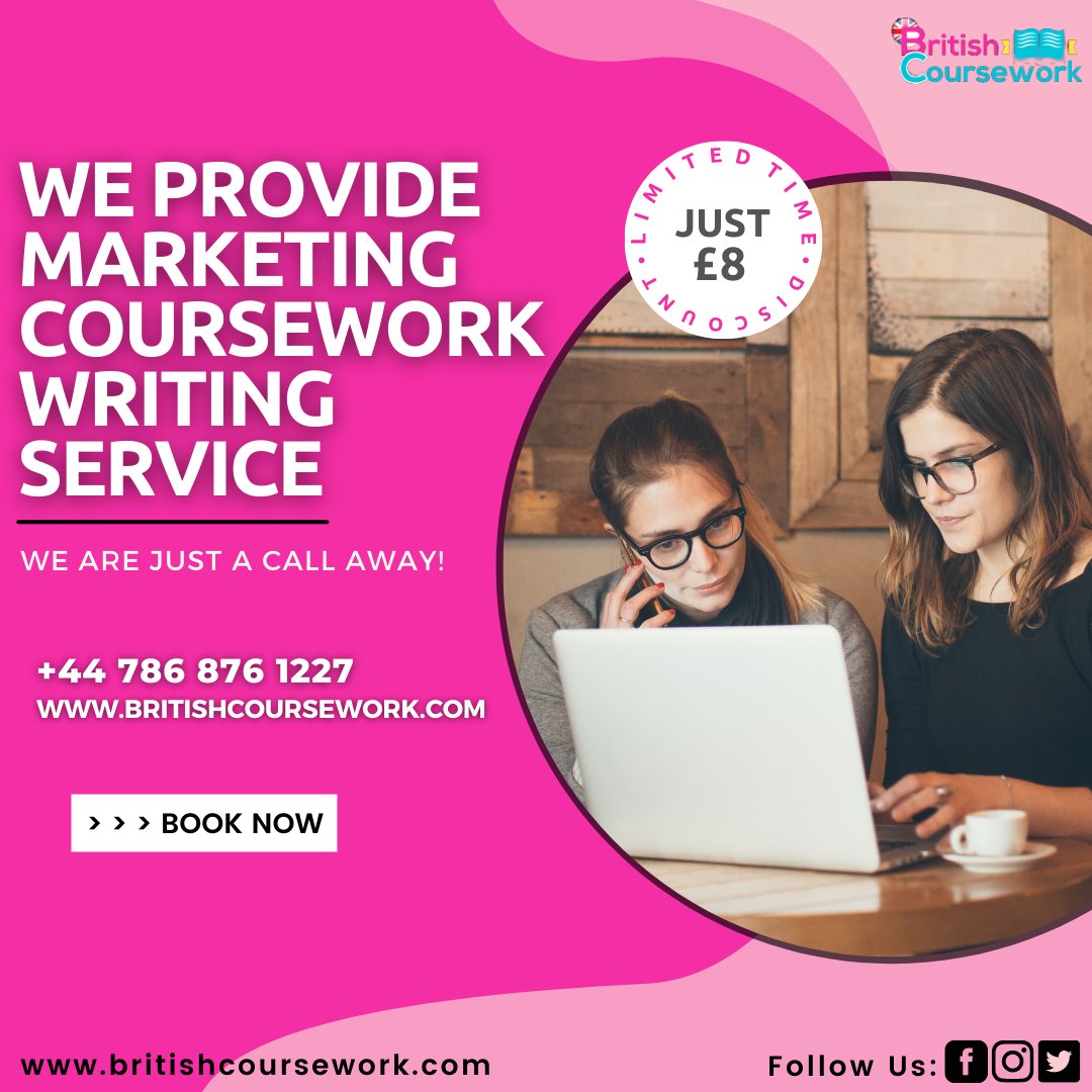 BritishCourse's tweet image. Are you a student of marketing and stuck with loads of assignment and coursework? 
Call: +447868761227
Email: Info@britishcoursework.com
.
.
.
#britishcoursework #bestacademicserviceinuk #courseworkhelpuk #ukassignmenthelp #assignmentservice #fypthesis #businessresearchproject