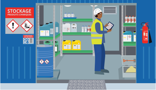 INRSfrance's tweet photo. [NOUVEAUTE] Bien stocker les produits chimiques : cette nouvelle fiche « Solutions de #prévention » recto-verso propose des recommandations pratiques pour le #stockage des #ProduitsChimiques. https://t.co/vWBI7imHvL https://t.co/vZTYucHDXO