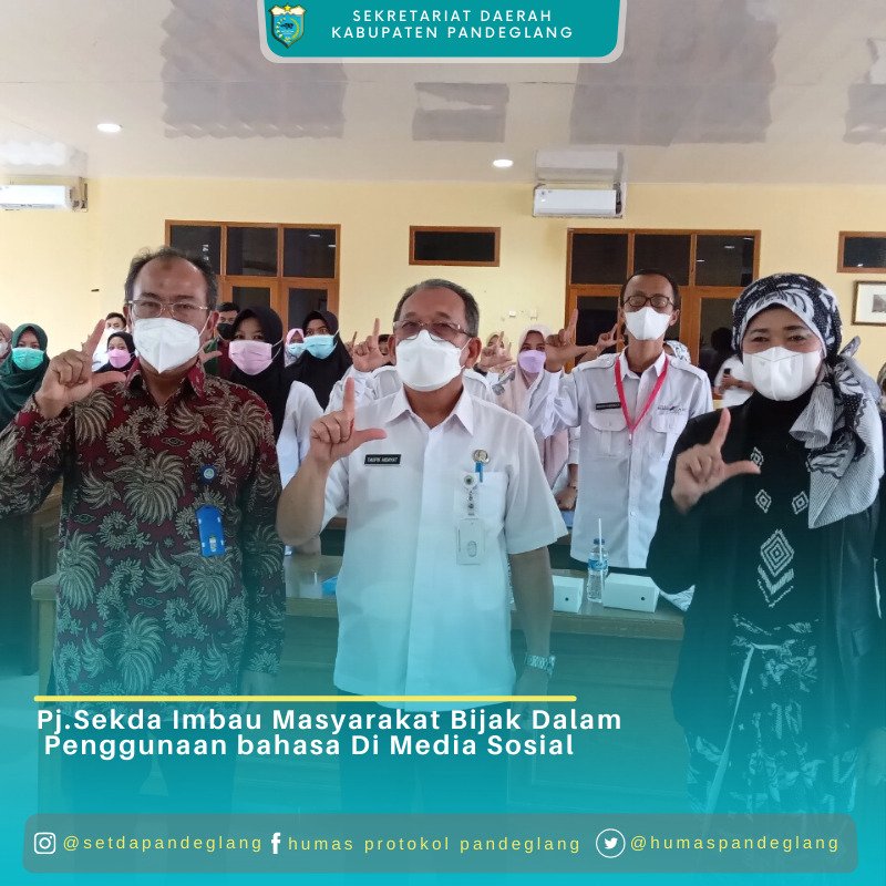 Pj.Sekda : Imbau Masyarakat Bijak Dalam Penggunaan bahasa Di Media Sosial

Selengkapnya :instagram.com/p/CVhc5DMlyQu/…