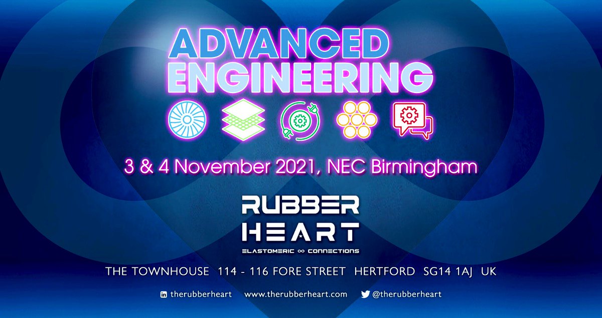 therubberheart's tweet photo. #RubberHeart♾ will be @AdvancedEngUK 2021 @theNEC in Birmingham 🇬🇧 

3rd - 4th November 2021 🗓

We hope to see you there! 👀

#RubberIndustry #RubberMarketing #RubberEvents #RubberJobs #RubberEngineering #RubberTesting
#RubberTraining #RubberNerds🥽

🖤 https://t.co/ikZatuj7Yu https://t.co/EybeGGspsi