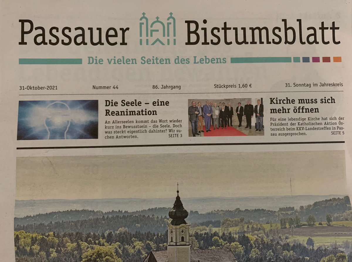 fkaineder's tweet photo. Das #passauer #Bistumsblatt berichtet über meinen Festvortrag. "Kirche muss sich öffnen". https://t.co/hMVyz9RA24