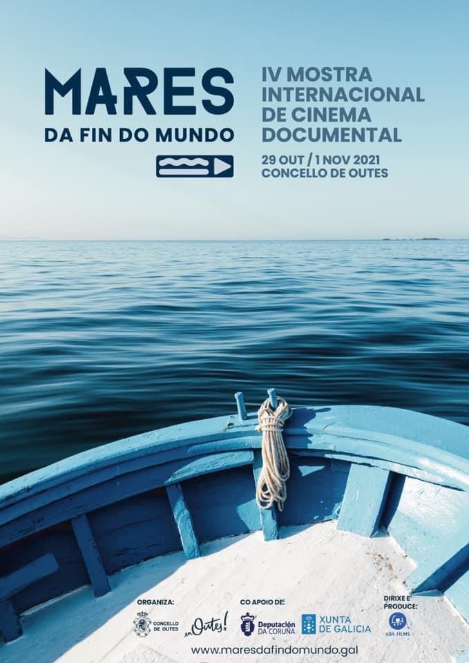 Cuarta edición da Mostra Internacional de Cinema Documental, Mares da Fin do Mundo, organizada polo Concello de OUTES. Desenvolverase entre o 29 de outubro e o 1 de novembro. Máis información: maresdafindomundo.gal
<a href="/concellodeoutes/">Concello de Outes</a> <a href="/GCostaSostible/">Galp Costa Sostible</a> <a href="/rutaconservera/">La Ruta Conservera</a>