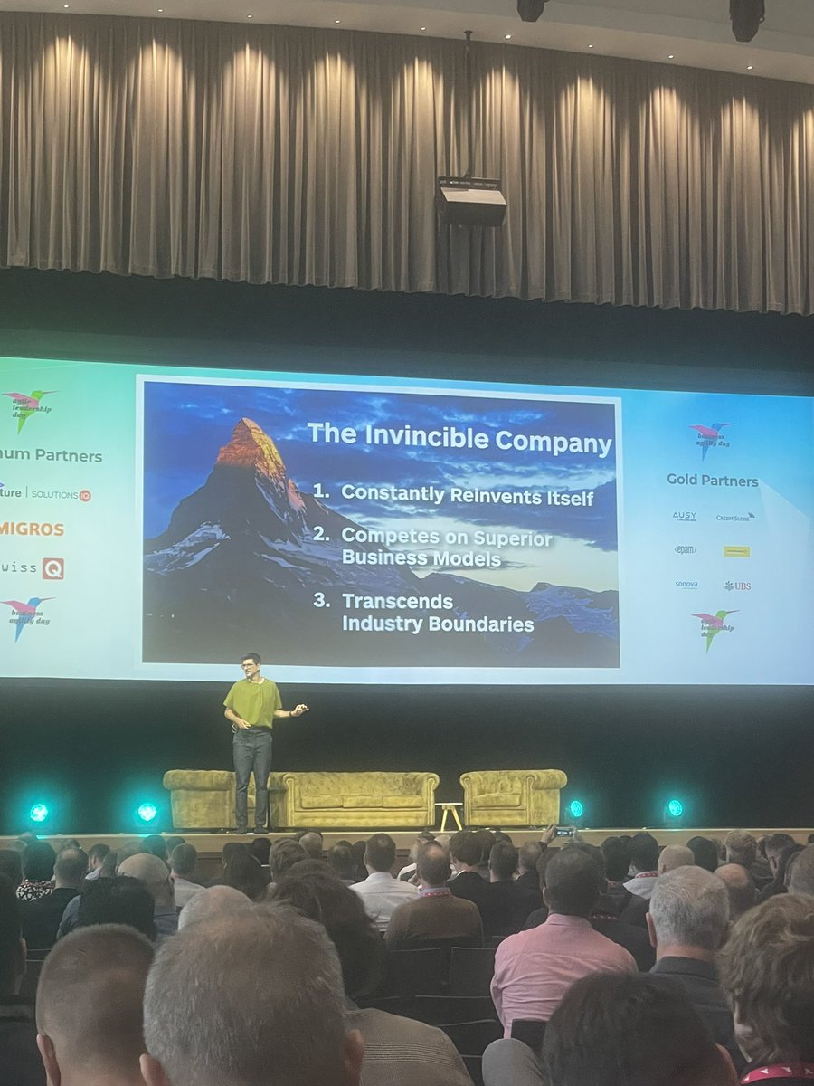 miljamicky's tweet photo. Awesome opening keynote by @AlexOsterwalder founder of the canvas models and strategyzer. #agileleadershipday #businessagilityday https://t.co/OJMgZYQDgw