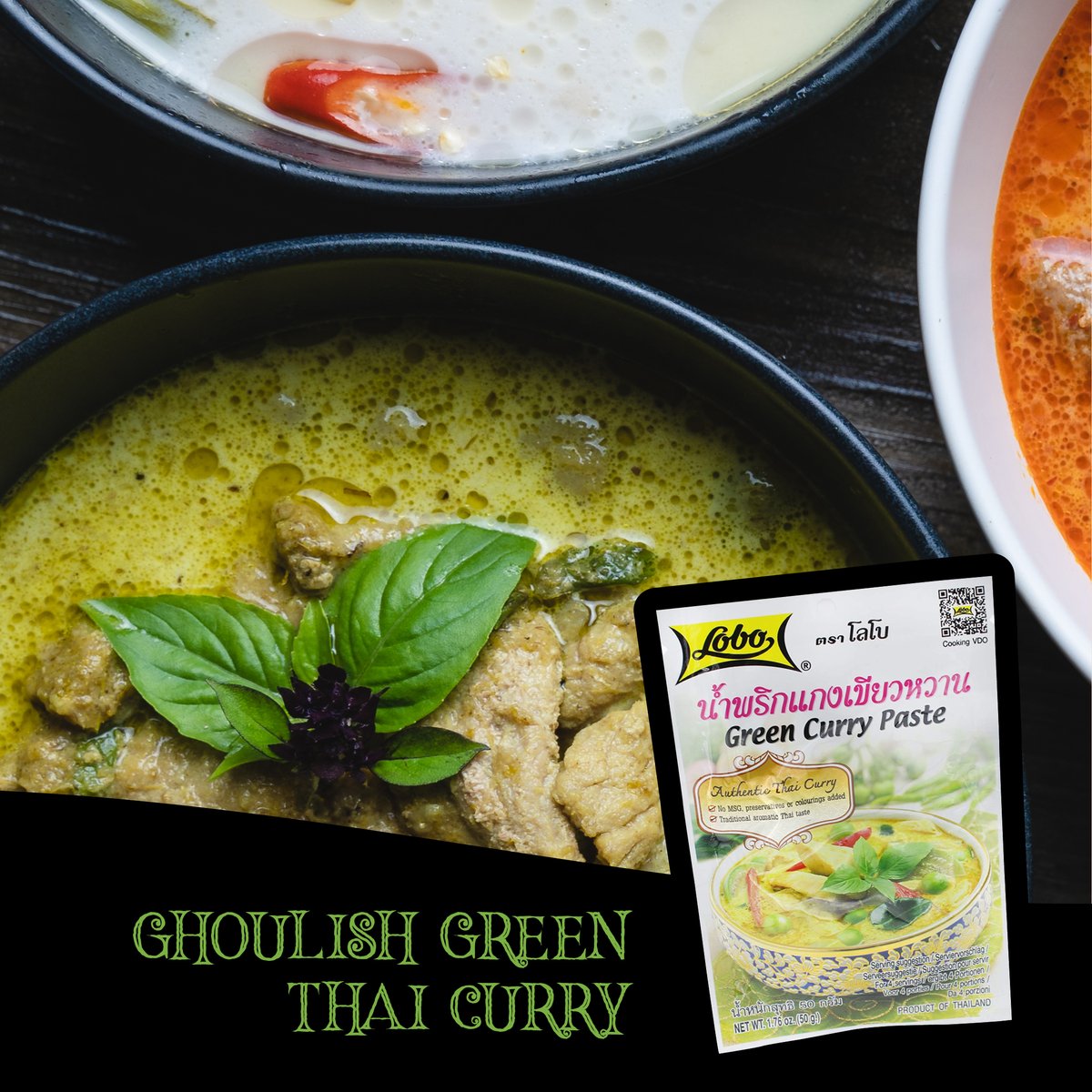 Goulish Green Curry 🍛
-
Wow your Halloween guests with this Goulish Green Curry. Easy to make and very delicious, shop here: ow.ly/vjgz50GvtRx

#halloweenfoodideas #halloween #greencurry