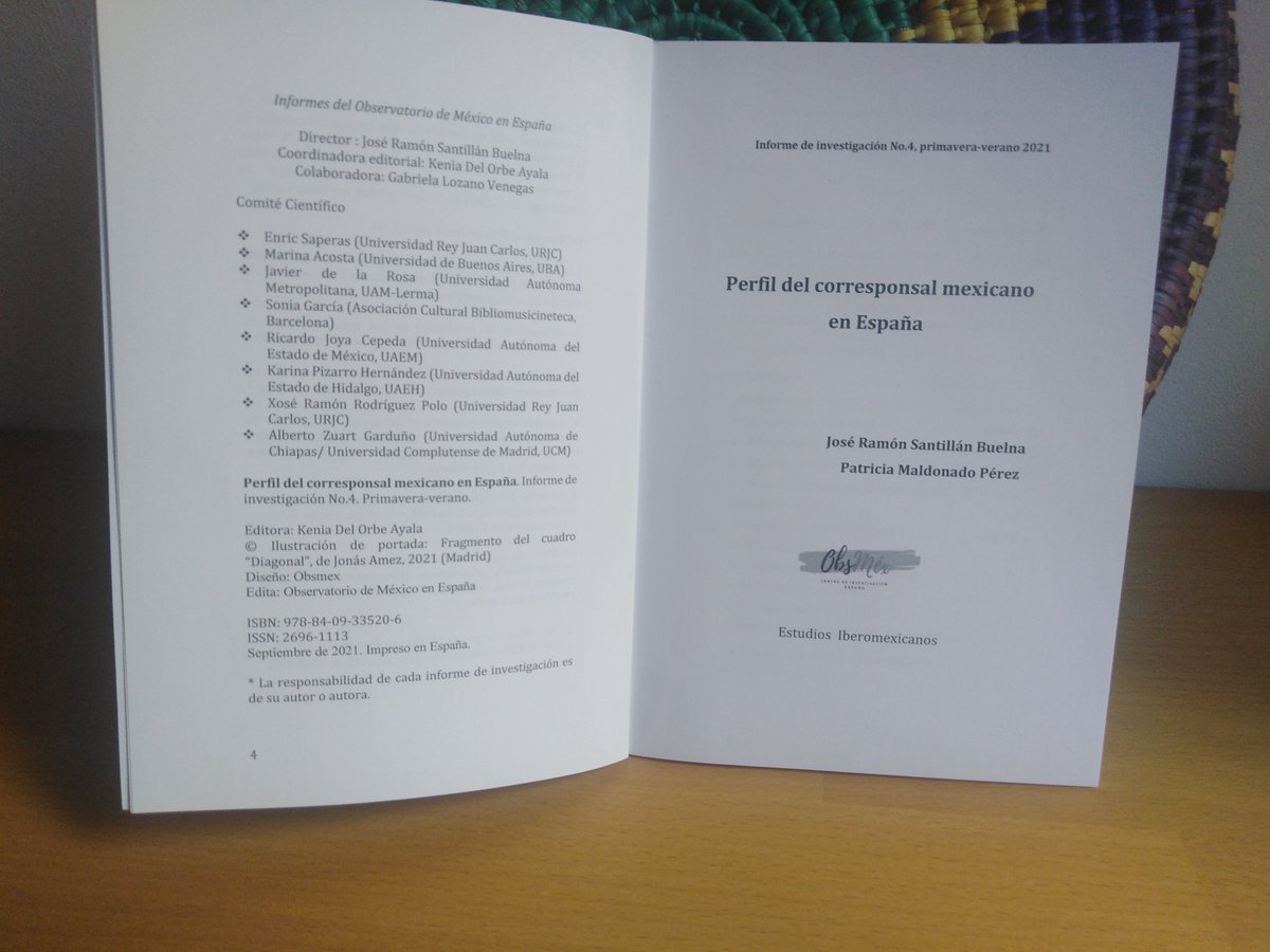 Observatorio de México (@obsmexesp) on Twitter photo Hoy estamos de celebración. Acabamos de publicar nuestro libro "Perfil del corresponsal mexicano en España". Una investigación de <a href="/PaMaldonadoP/">Patricia Maldonado</a> @JoserraBuelna. Prólogo <a href="/gomezpickering/">Diego Gómez Pickering</a> Edición <a href="/KeniaDelOrbe/">Kenia Del Orbe</a> Hoy estamos de celebración. Acabamos de publicar nuestro libro "Perfil del corresponsal mexicano en España". Una investigación de <a href="/PaMaldonadoP/">Patricia Maldonado</a> @JoserraBuelna. Prólogo <a href="/gomezpickering/">Diego Gómez Pickering</a> Edición <a href="/KeniaDelOrbe/">Kenia Del Orbe</a>