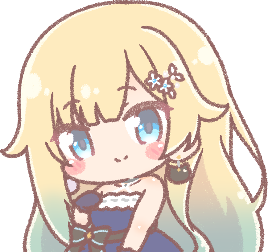 こちら活動素材用に透過イラストも添えさせていただきます ねこみみエマちゃんは みたらしねこ 絵仕事募集中のイラスト