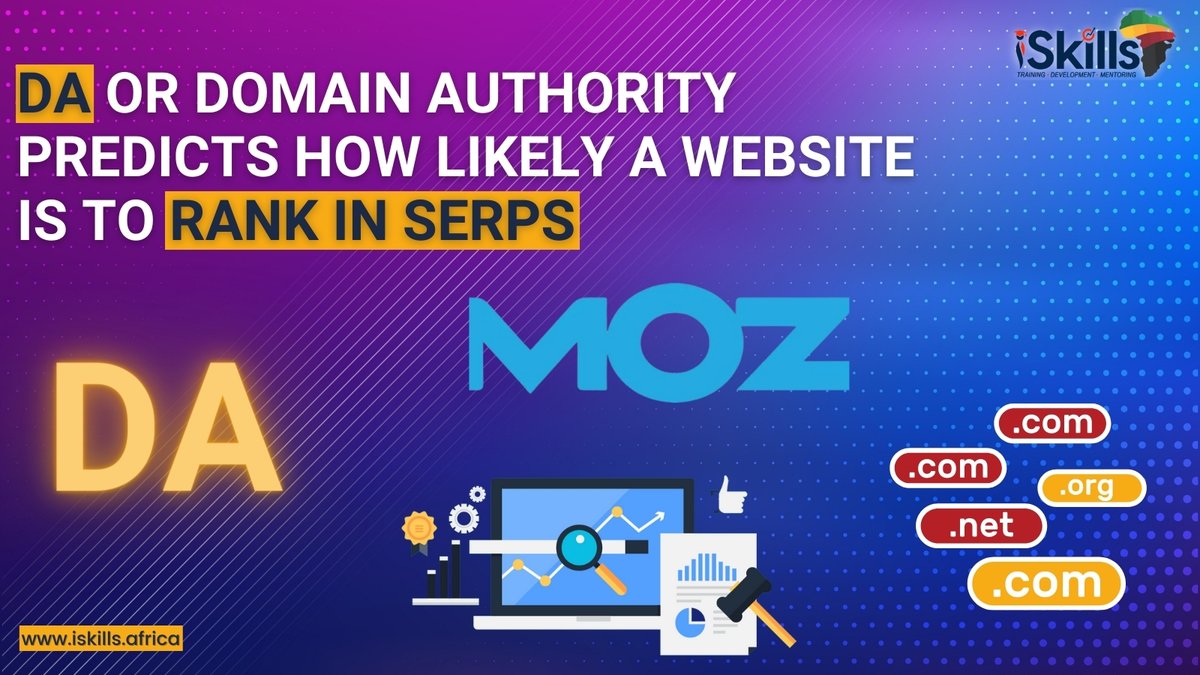 IskillsA's tweet photo. DA is a free Domain SEO Analysis Tool offered by Moz. It predicts how likely a website is to rank in search engine result pages. Enter a keyword in the search bar of your search engine to know the DA of all ranking pages. https://t.co/dqQJIFdgIa