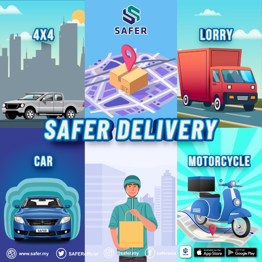 SAFERofficial's tweet photo. @Sweetbelloby Hiiii! Kekangan masa untuk delivery makanan kepada pelanggan anda? Jom guna Safer Delivery. Caj penghantaran sangat murah! Boleh register di sini ya https://t.co/4LvRIJbafR , kemudian download apps Safer User dan "booking" Safer Delivery untuk customer sekarang! 🤩🤩 https://t.co/npvmCs7dqX