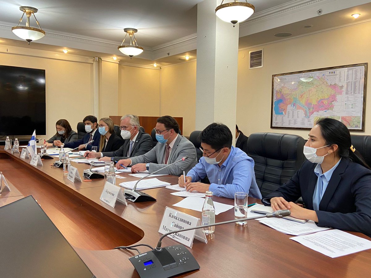 kaukoint's tweet photo. "Finnish companies’ strong experience in carrying out deforestation activities is highly valued in Kazakhstan."

Read more about the next steps of #cooperation between @kaukoint and Kazakhstan government on #greentech development.
https://t.co/0PU898iXmt https://t.co/mAtHSKRg4U