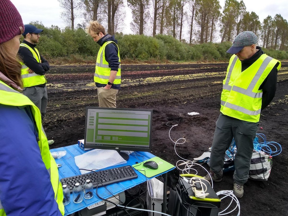 Measuring methane and CO₂ production in modern East Anglian sediments with the Part III Environmental Geochemists. Highlights included pulling cores out of sulphidic salt-marsh ponds, digging holes in a farm, and wondering why our Picarro was reading a δ¹³C of −500‰!