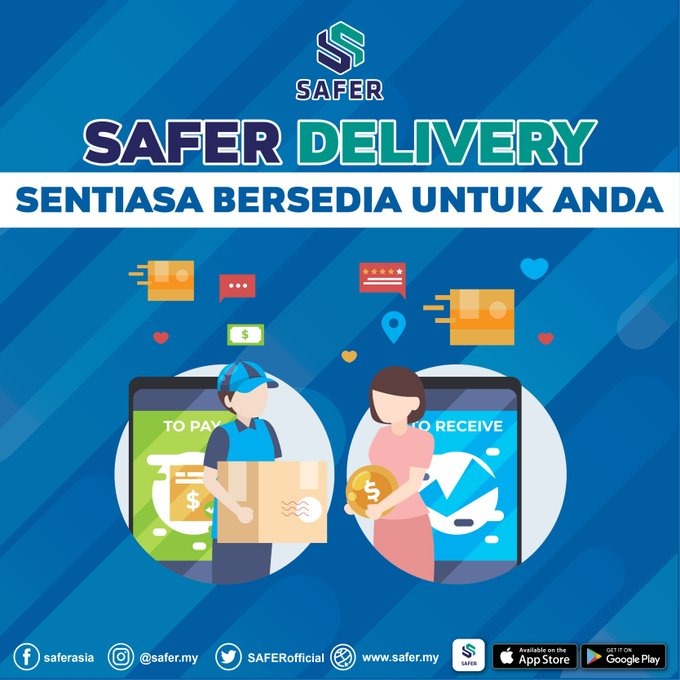 SAFERofficial's tweet photo. @elegantescarves Hiiii! Kekangan masa untuk delivery makanan kepada pelanggan anda? Jom guna Safer Delivery. Caj penghantaran sangat murah! Boleh register di sini ya https://t.co/4LvRIJbafR , kemudian download apps Safer User dan "booking" Safer Delivery untuk customer sekarang! 🤩🤩🤩 https://t.co/wxXJM152su