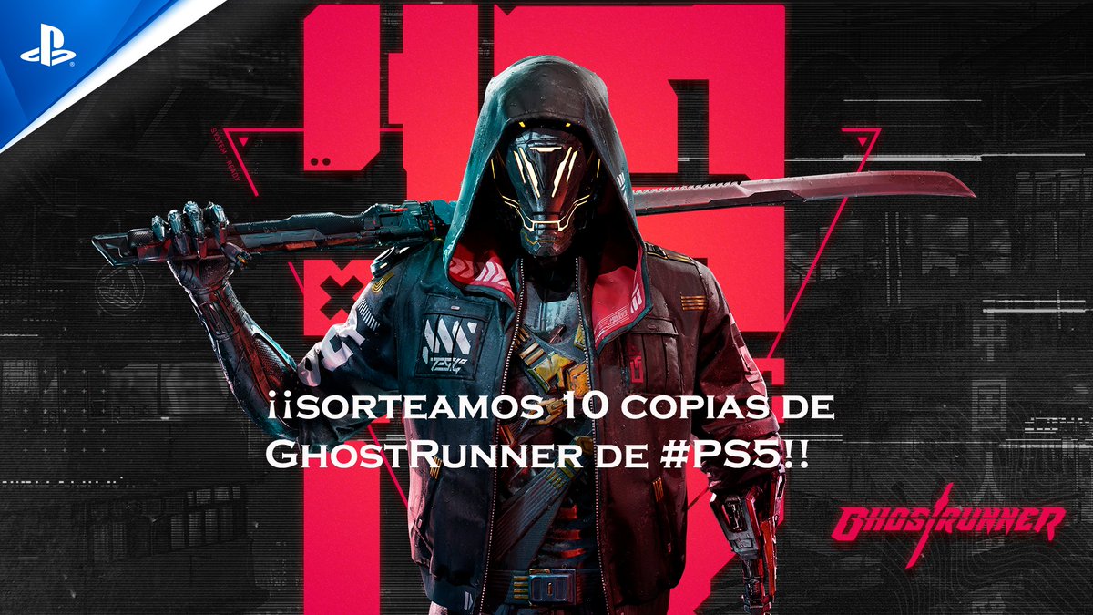 PlayStationES's tweet photo. ¿Tienes tu katana afilada? Celebramos el 1 aniversario de #Ghostrunner SORTEANDO 10 ediciones de #PS5.
♥Sigue a @PlayStationEs y @505Gamesspain
📱Dinos con #GhostrunnerPS5 tu mejor habilidad de ninja⚔️
Cuánto más comentes más opciones. Ganadores el 04/11! https://t.co/CFIVC2k0EG https://t.co/Bgt3gRo7ak