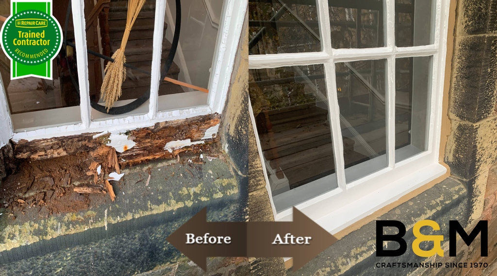 BandMJoiners's tweet photo. We are now an officially approved contractor for Repair Care, Please see before and after images of work carried out using repair care products.

#joiners #edinburghjoiners #bespokejoinery #commercialjoinery #greatreviews #trustedtrader #edinburgh #sashandcasewindows #renovations https://t.co/HuBMLPBOZY