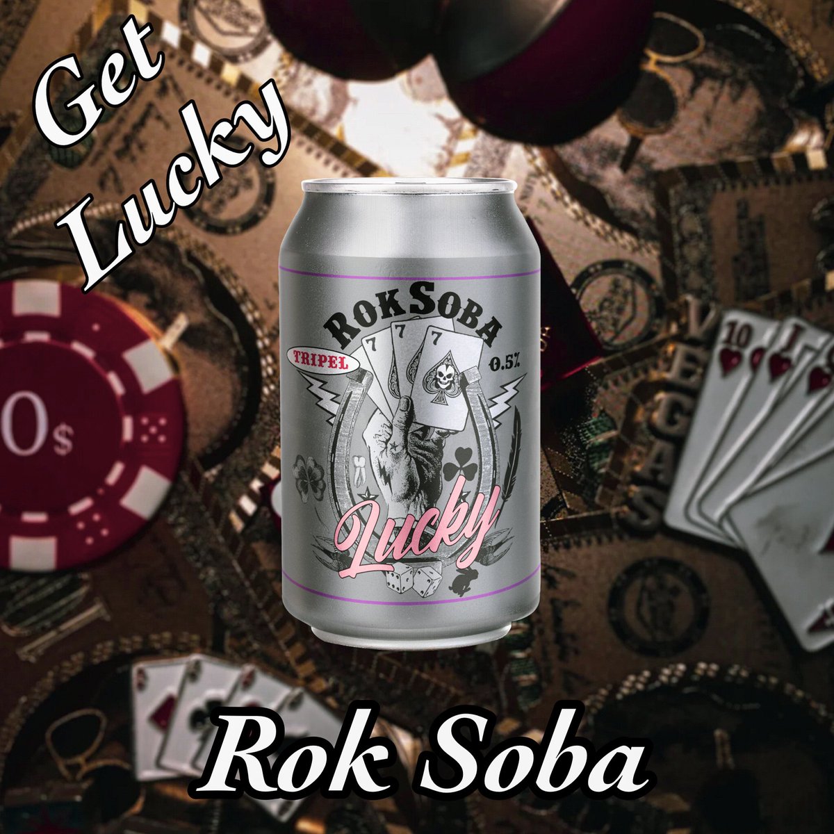 25% DISCOUNT ON ROK SOBA’S ‘777’ 0.5% BELGIAN TRIPEL!! 
.
𝐋𝐔𝐂𝐊𝐘 𝐀𝐅 7️⃣7️⃣7️⃣
.
The only good luck we ever have is being born with the ability and determination to overcome bad luck. 🧲
.
Available at roksoba.com
.
FREE U.K. SHIPPING 🇬🇧
#alcoholfree #craftbeer