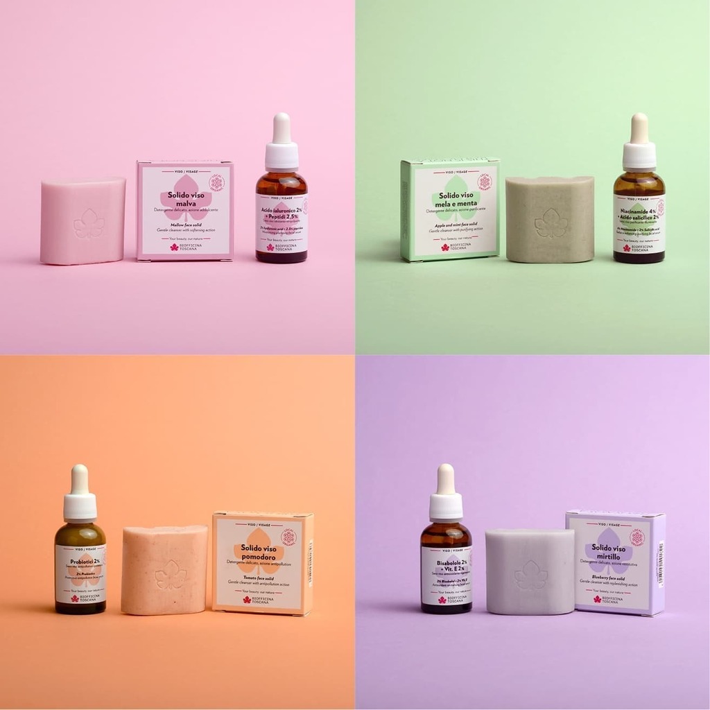 Per ogni pelle il suo prodotto, dalla detersione al trattamento specifico: 

I Solidi viso detergono con delicatezza grazie alla presenza di tensioattivi di origine vegetale e ad estratti bio per ogni tipo di pelle.💆‍♀️🧼

Solido viso alla:

🌸 malva 
… instagr.am/p/CVh7k7yADv0/