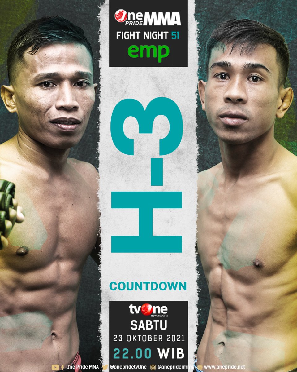 onepride_mma's tweet photo. Di partai puncak, Parli akan berhadapan dengan Aditya untuk memperebutkan tiket demi menantang sang juara bertahan, Billy Pasulatan.
.
3 HARI LAGI! Nantikan di One Pride #FightNight51
.
#OnePrideMMA #EMP #Ads https://t.co/isYWOqbRt0