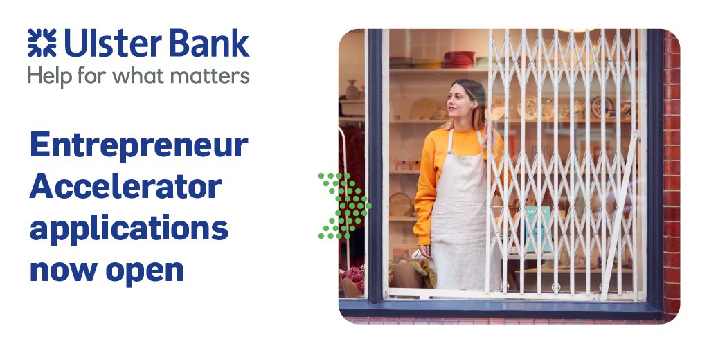 Applications are now open for our 2022 accelerator cohort. If you'd like to find out more, DMs are open, drop me a message for a call, or apply here: ulsterbank.co.uk/business/busin…
