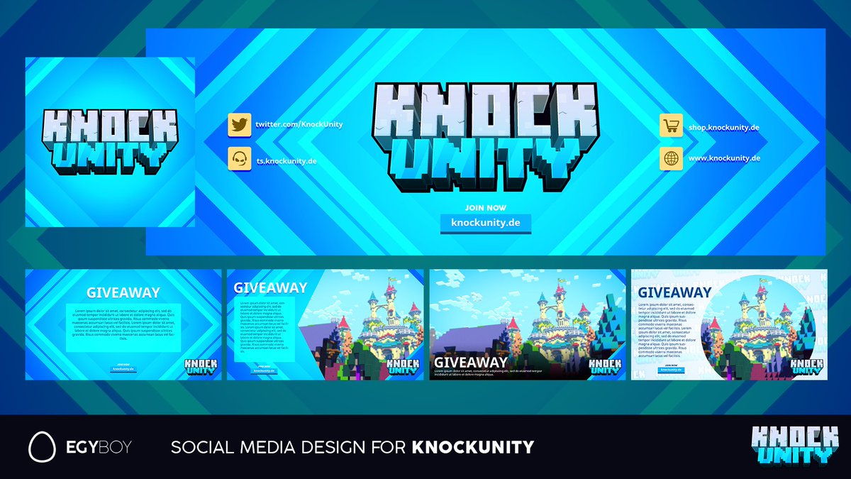 💎Social Media Design x <a href="/KnockUnityDE/">KnockUnity.de - Minecraft Mini Games Network</a>