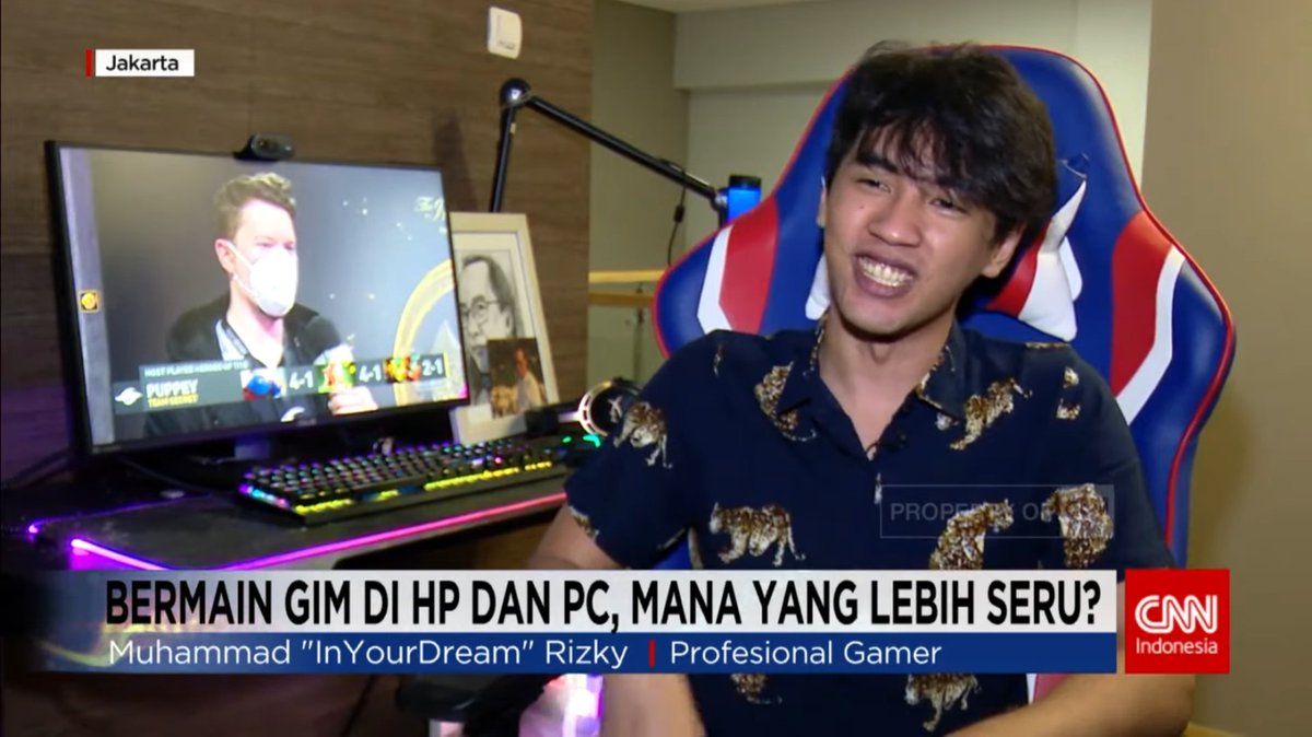 teamsecret's tweet photo. Puppey cameo on CNN Indonesia 🇮🇩🇮🇩🇮🇩

#SecretDota https://t.co/ySaZHVJyFY