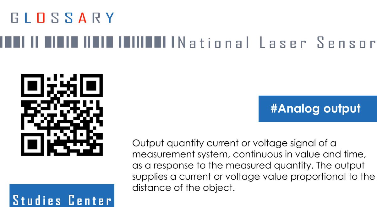 GlossaryNls's tweet photo. #Analog_output Output quantity current or voltage signal of a measurement system, continuous in value and time, as a response to the measured quantity…
#TechnicalGlossary #GlobalAutomationPartner #sensorintelligence
#sensortechnology #sensorcheck #SensorPeople https://t.co/ZU5OOCtSBP