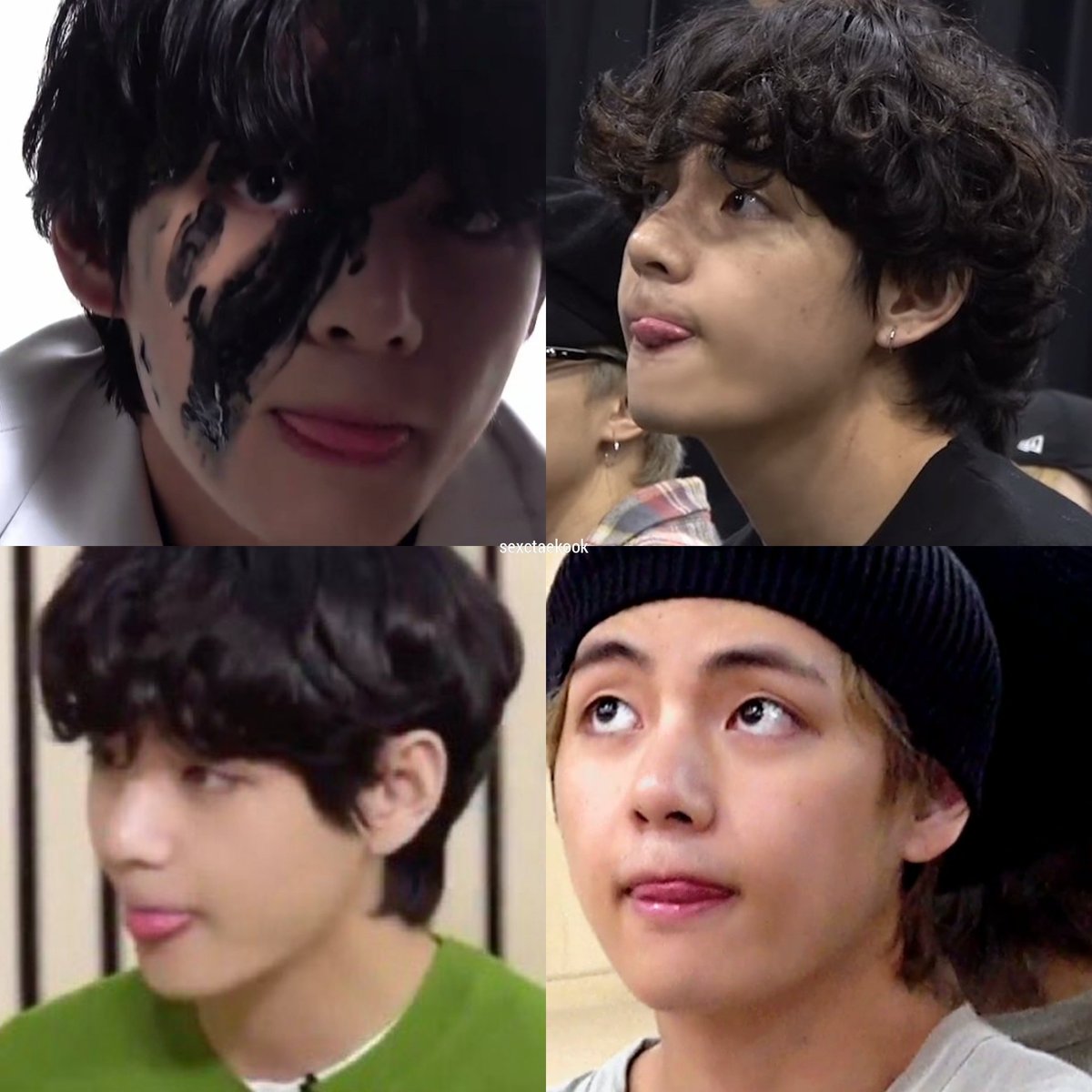 thvspretty's tweet photo. today i give you puppy taehyung going blep 🥺 https://t.co/aWfLcKwyqa