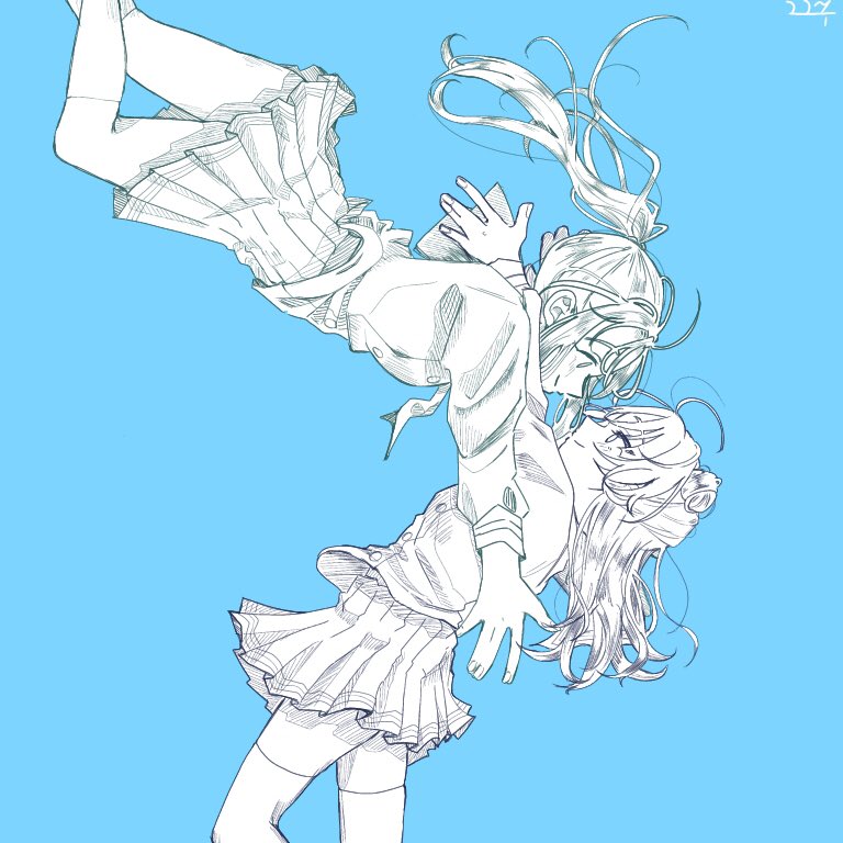 illustpikminnn's tweet photo. 過去絵で失礼します！なかよししてて🐬😈 #かなよし真ん中バースデー https://t.co/TqSLkF1oPm