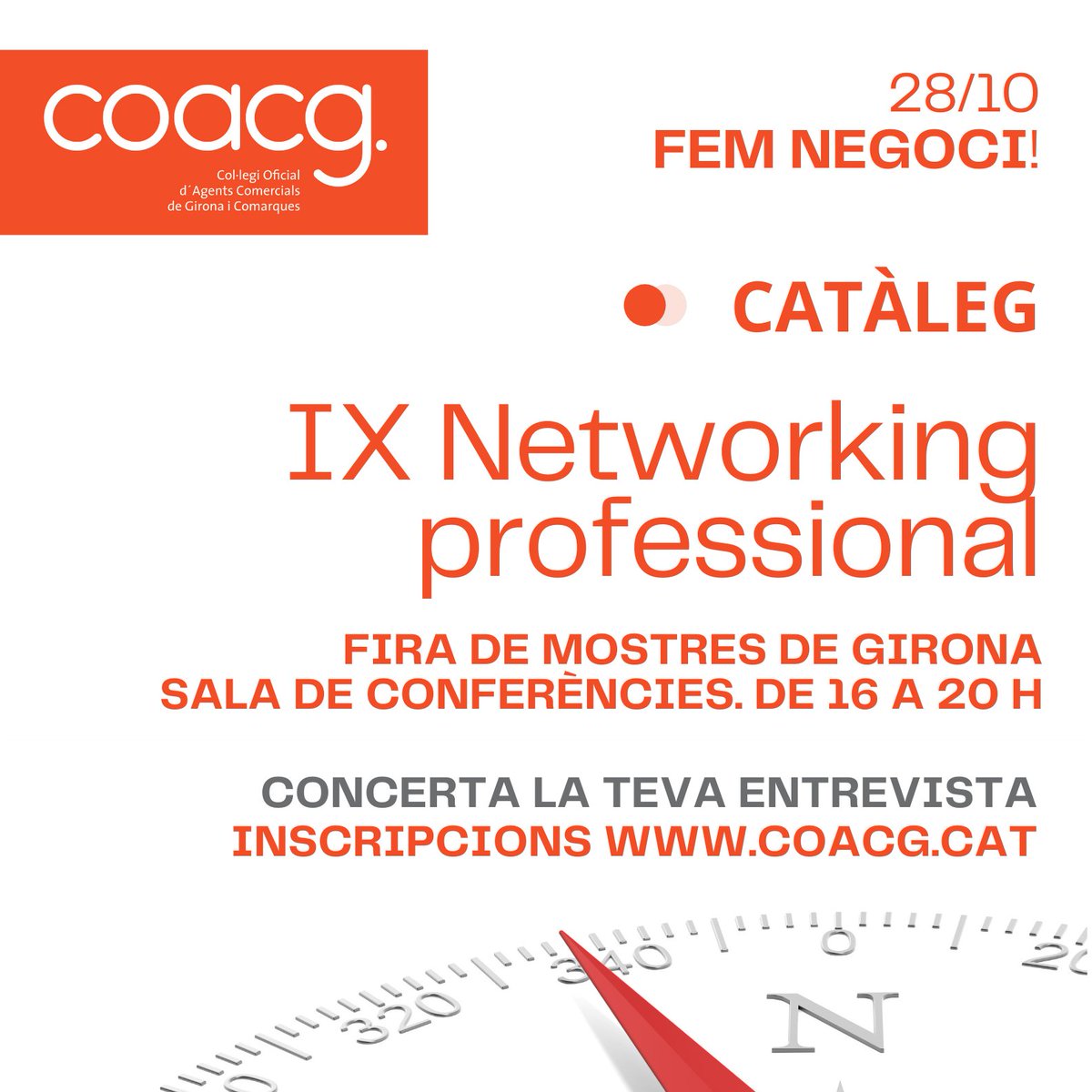 COACGI's tweet photo. 🔉#NetworkingProfessional 28/10: Si tens un bon perfil comercial i vols implicar-te en un projecte innovador, #WOWSTARTUPS et dona les eines per a la captació de joves emprenedors que vulguin desenvolupar la seva Startup.
Concerta la teva entrevista! 👉https://t.co/CVrWrVhMtY https://t.co/cw3FMz7u5Y