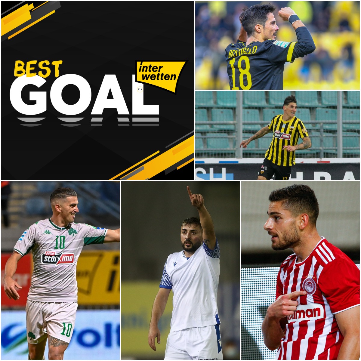 Super_League_GR's tweet photo. 🗳️ Ψηφίστε στο https://t.co/bjcu55VVGh το Interwetten #bestgoal ⚽️ για την #matchday7.

Tα υποψήφια γκολ είναι τα ακόλουθα:
1/ A. Αοσμάν
2/ Καρλίτος
3/ Φ. Μπερτόλιο
4/ Σ. Τσούμπερ
5/ Γ. Μασούρας

#slgr #vote #slgrinterwetten https://t.co/PByqFAZE7o