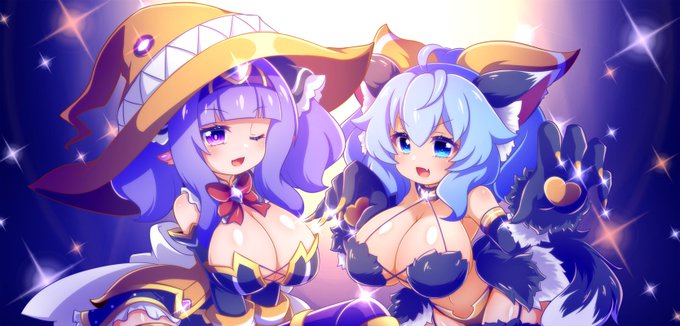 #ハロウィンバースセイバー ハロイベ終了とともに容量の問題で消しちゃいましたがマジカル★893ジェンティアーナとデストロイ★ビーストローレリアです 