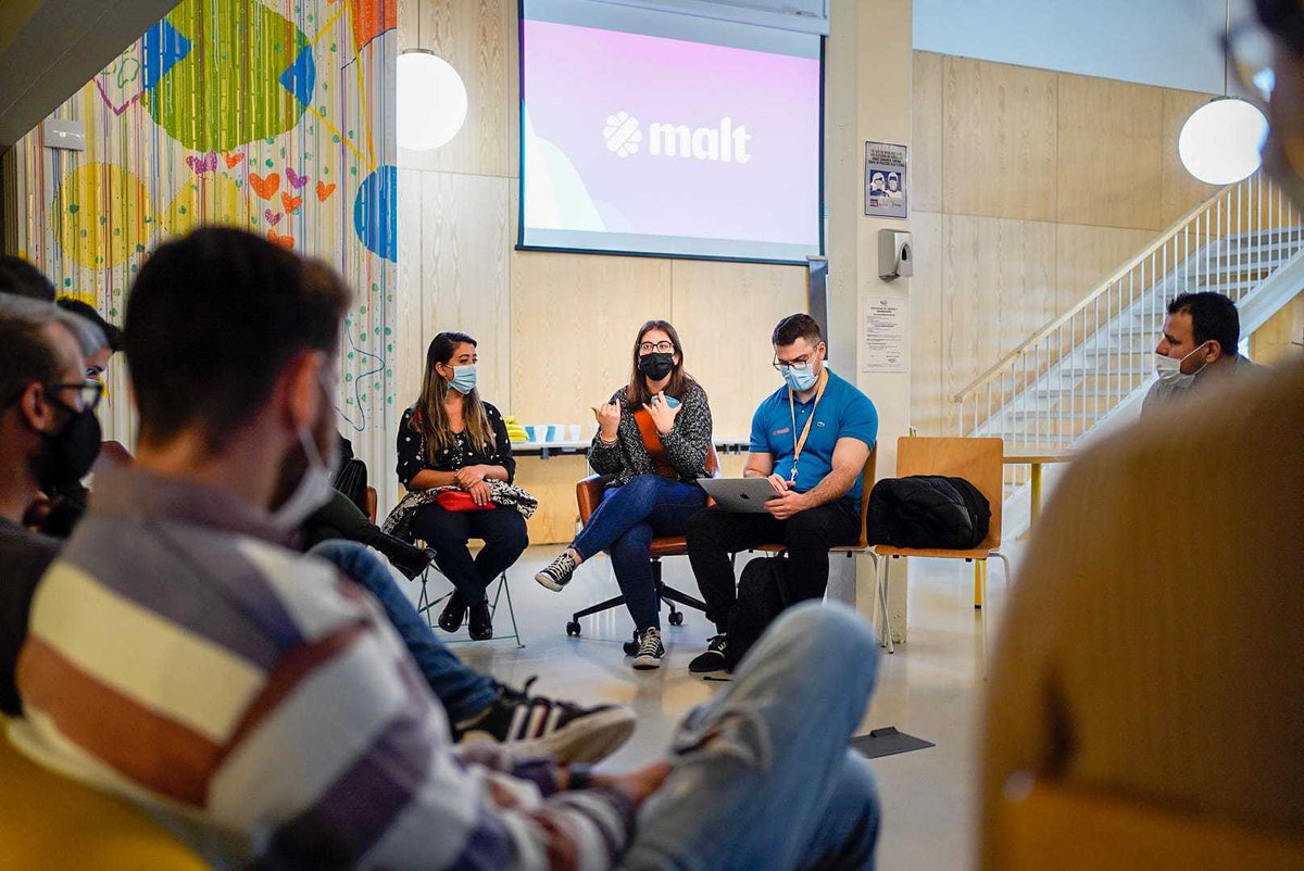 malt_Espana's tweet photo. MALT BREAKFAST ☕️
Nos encontramos ayer en Madrid con profesionales freelance de nuestra comunidad para conocer de cerca cómo desean enfocar su trayectoria y cómo puede Malt ayudarles a alcanzar sus retos.
¡Muchas gracias a todos los asistentes! 🥰
#TheNewWorkOrder https://t.co/Prn6ekNv6k