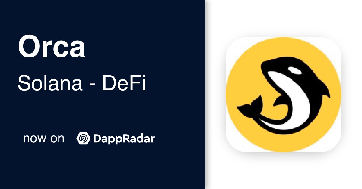 DappRadar's tweet photo. 📣#NewListing 📣

@orca_so is a user-friendly #DEX on @solana that’s seen $269K in volume over the past 24 hours.

Track it here: https://t.co/NRz9YMAFaR https://t.co/AYKnQp3Mw9