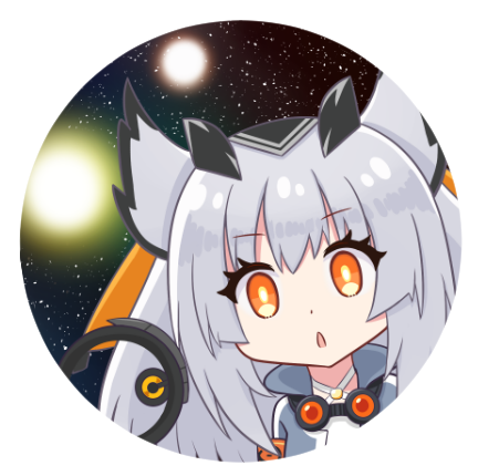 1girl solo goggles around neck owl ears goggles orange eyes grey hair  illustration images