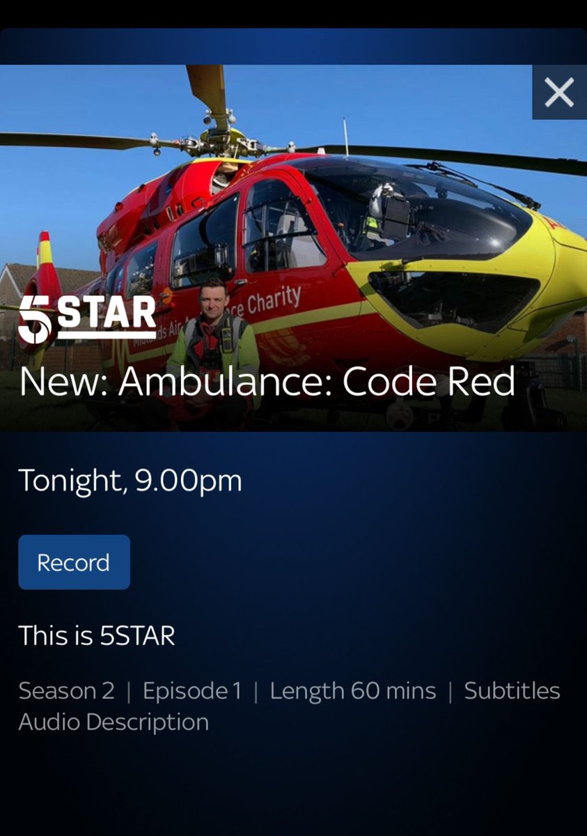 Ambulance: Code Red - season 2 starts tonight! 👍